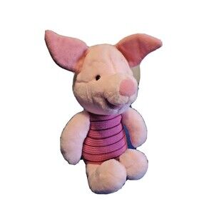 Piglet Plush Disney's Winnie the Pooh Cartoon Character 13" Weighted Bottom